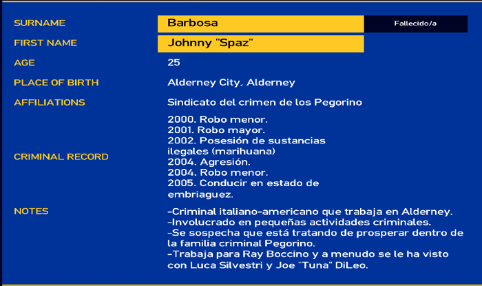 Johnny barbosa LCPD