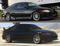 Comparación Civic y Kanjo SJ de Hoobs en RyF1.