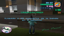 Ejemplo del inicio de una masacre.