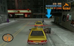 Bob subiendo al taxi de Claude.