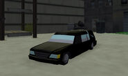 El Hearse de Grand Theft Auto: Chinatown Wars en plano normal (PSP).