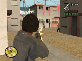 El tiroteo con Los Santos Vagos.