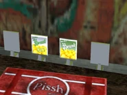 El dispensador en los bares.