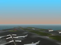 La pista de aterrizaje.