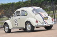 Parte trasera del Volkswagen Beetle Herbie de la película.