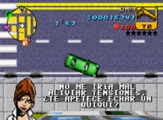 Mike recogiendo a Misty.