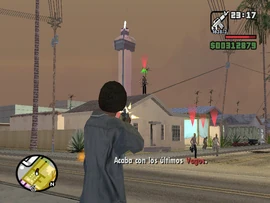 Encargándose de los últimos enemigos.