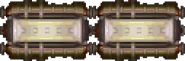Vagón de mercancías del tren.