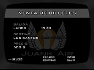 Horario de vuelo a Los Santos.