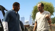 Trevor hablando con Franklin.