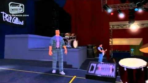 El concierto de Phil Collins en el videojuego.