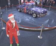 El Clique con la tapicería Feliz Cliquedad que estuvo como auto del podio en la Ruleta de la Fortuna en el evento Sorpresa festiva 2019.