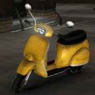 La Faggio amarilla de Ned Burner en Grand Theft Auto: Liberty City Stories.