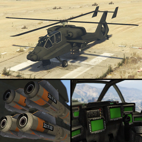 Helicópteros Hunter — substituto para o GTA San Andreas