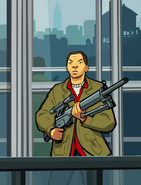 El APD de Huang Lee, protagonista de Grand Theft Auto: Chinatown Wars.