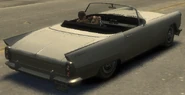 Parte posterior de un Peyote descapotable en GTA IV.
