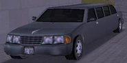 Un automóvil estilo limusina en GTA III.