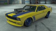 Tampa de color único con matrícula MU5CL3 en GTA Online: Importaciones/Exportaciones.