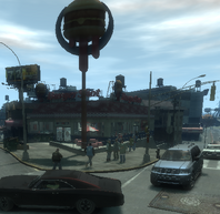 El Burger Shot de Fortside, Bohan, Liberty City.