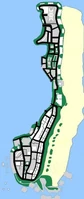 Mapa de Vice City Beach.