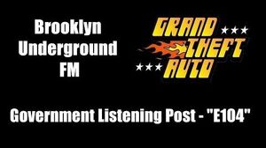 GTA 1 (GTA I) - Brooklyn Underground FM Government Listening Post - "E104"