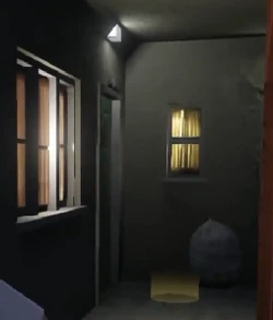 La habitación del motel.