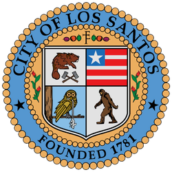 El logo de Epsilon en el escudo de Los Santos.