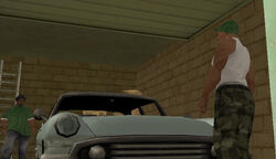  y CJ en el garaje de la .