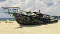 El casco de un Reefer abandonado en Grand Theft Auto V.