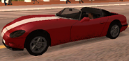 Banshee con franja en Grand Theft Auto: San Andreas.