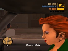 Misty presentándose