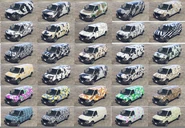 Todas las capas de pintura de la Speedo personalizada.