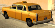 Parte posterior de un Cabbie en Grand Theft Auto: San Andreas.