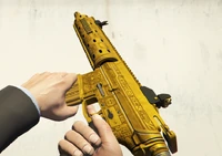 El entintado de lujo de Yusuf Amir de la carabina.