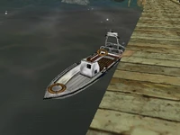 Un Guardia Costero en Grand Theft Auto: Vice City.