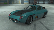 Stirling GT de color único con matrícula R4LLY en GTA Online: Importaciones/Exportaciones.