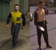 Tre Styles y un peatón de GTA: SA