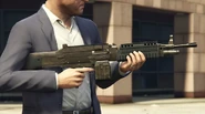 AmetralladoradecombatM GTAV.jpg (80 kB) Michael De Santa con la Ametralladora de combate.