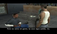 Carl y César hablando sobre lo que hicieron anteriormente.