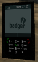 El teléfono móvil Badger de Niko Bellic.