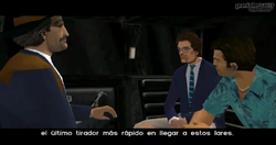 Avery Carrington hablándole a Love sobre Tommy Vercetti.