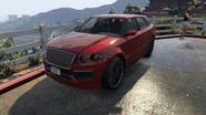 La Huntley S roja de Kerry McIntosh en GTA Online.