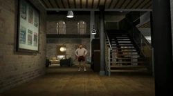 El interior del apartamento.