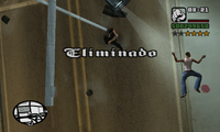 ¡Eliminado! en GTA: SA (versiones de PS2, Xbox, PC y PS4).