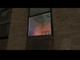 La ventana incendiándose.