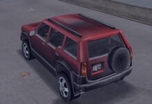 Parte posterior de una Landstalker en Grand Theft Auto III.