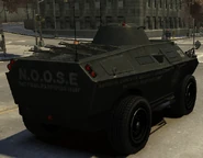 Parte posterior de un APC en GTA: TBOGT.