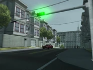 El camino que dirige hacia la tienda Binco.