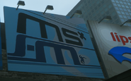 Valla publicitaria de MSX FM en Newport en la edición definitiva de GTA III.