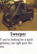 Beta de la Sweeper como aparece en la guía de Bradygames